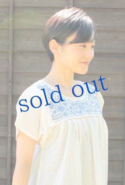 画像3: ガーゼ生地のメキシカントップス (3)