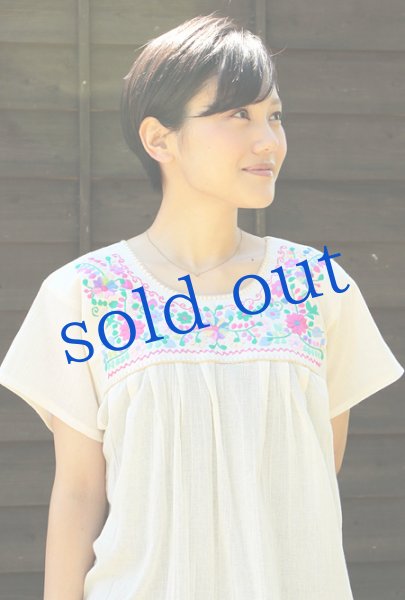 画像3: ガーゼ生地のメキシカントップスM~LLサイズ (3)