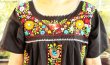 画像5: マンタ生地のメキシコ刺繍ワンピース (5)