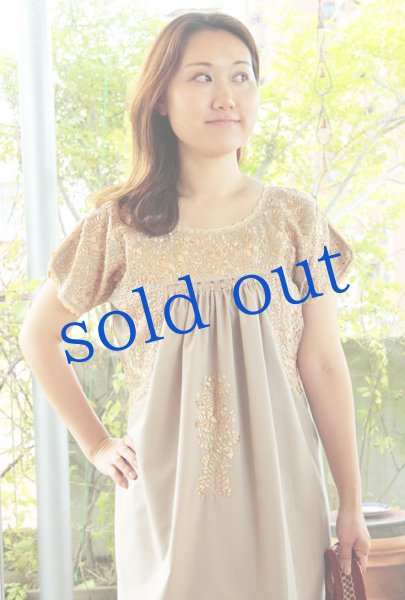 画像3: 「サンアントニーノ」 刺繍マキシ丈ワンピース (3)