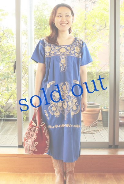 画像2: 定番メキシコ刺繍メキシコ (2)