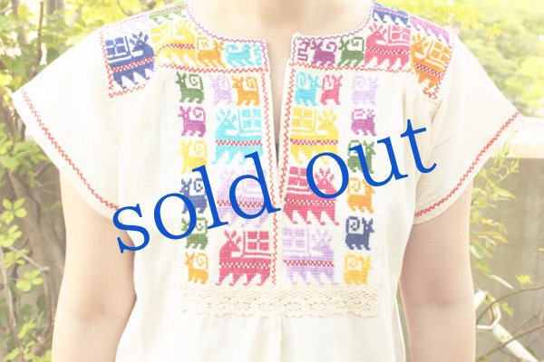 画像5: クロスステッチ刺繍ブラウス　 (5)