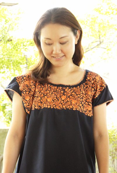 画像1: サンアントニーノ刺繍ウィピルトップス