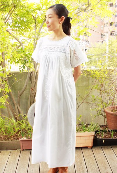 画像1: 「サンアントニーノ」刺繍ドレス