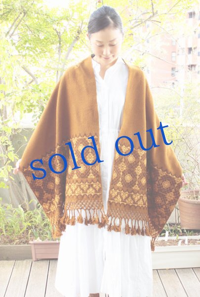 画像2: プエブラ州の刺繍ショール　 (2)