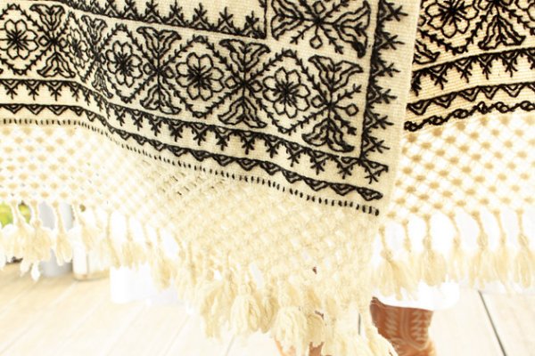 画像5: プエブラ州の刺繍ショール (5)