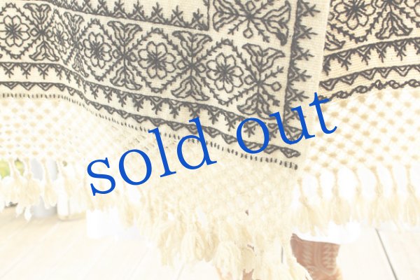 画像5: プエブラ州の刺繍ショール (5)