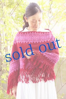 メキシコ　刺繍　ショール メキシコ刺繍ショール・ポンチョ・インドウール刺繍ストール