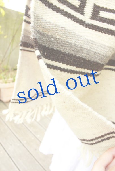 画像5: オアハカ州のロングカウボーイポンチョ　 (5)