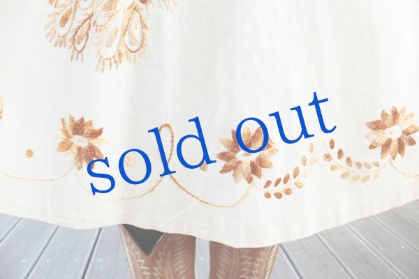 画像5: プエブラ州の刺繍スカート (5)