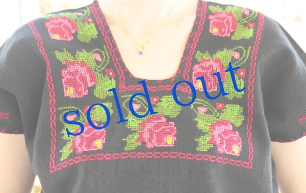 画像5: ミチョアカン刺繍のウィピルトップス (5)