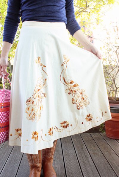 画像2: プエブラ州の刺繍スカート