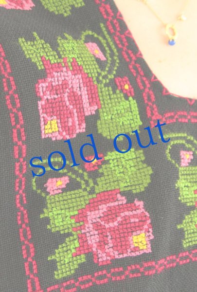 画像4: ミチョアカン刺繍のウィピルトップス (4)