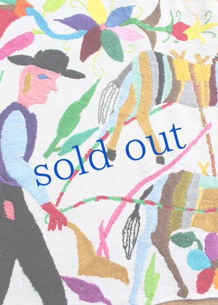 画像2: オトミの刺繍クロス[約42.m×34cm]　 (2)