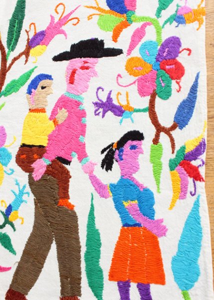 画像3: オトミの刺繍クロス[約42cm×34cm]　 (3)