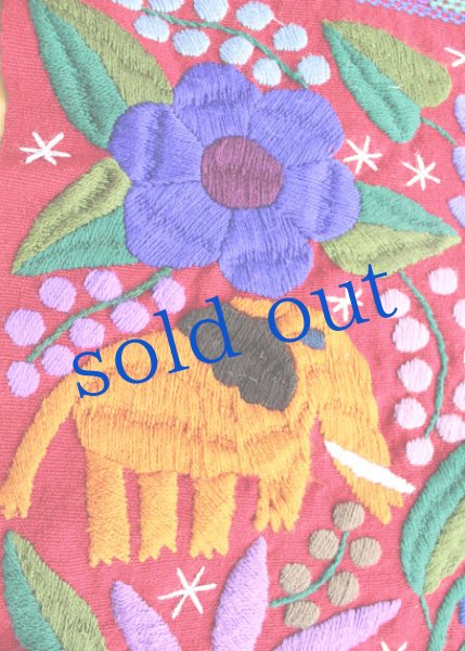 画像3: シナカンタンの手織り生地手刺繍タペストリー (3)