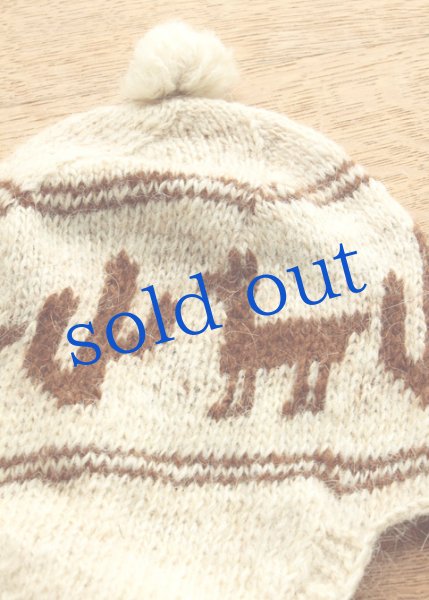 画像2: アルパカ毛糸のニット帽　 (2)