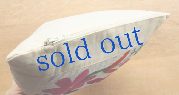 画像5: オトミの刺繍のクッションカバー小 (5)