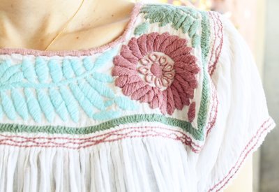 画像3: メキシコ刺繍ブラウス「チアパス」