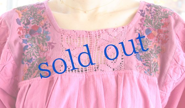 画像5: サンアントニーノ刺繍ブラウス5分フレア袖  (5)