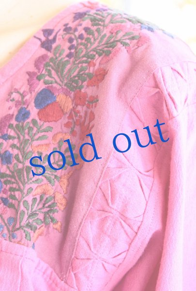 画像4: サンアントニーノ刺繍ブラウス5分フレア袖  (4)