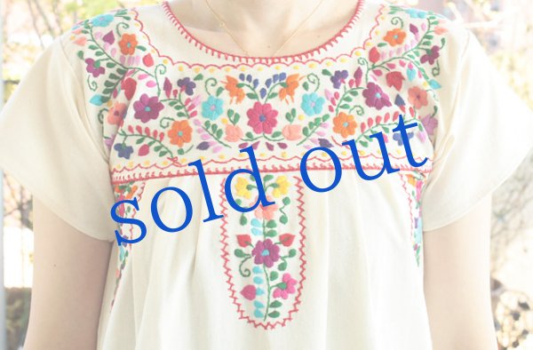 画像5: マンタ生地のメキシカンワンピース　 (5)