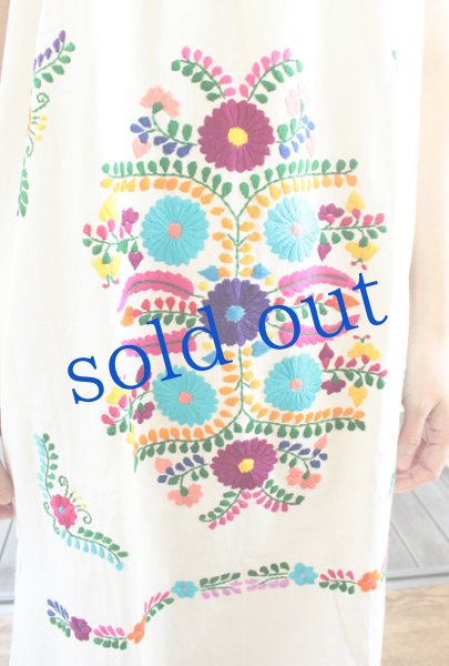 画像4: マンタ生地のメキシカンワンピース　 (4)