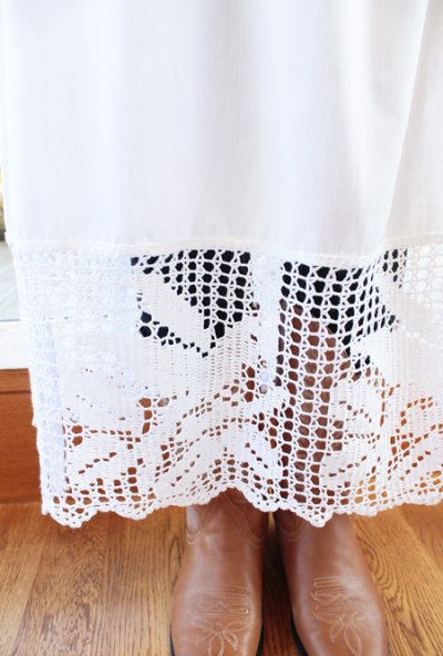 画像3: 手編みクロシェレースのペチコート