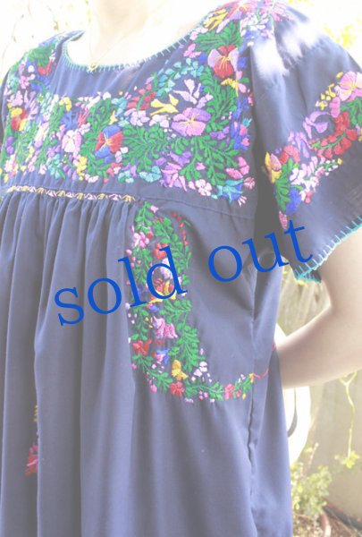 画像4: サンアントニーノ刺繍マキシ丈ドレス　 (4)