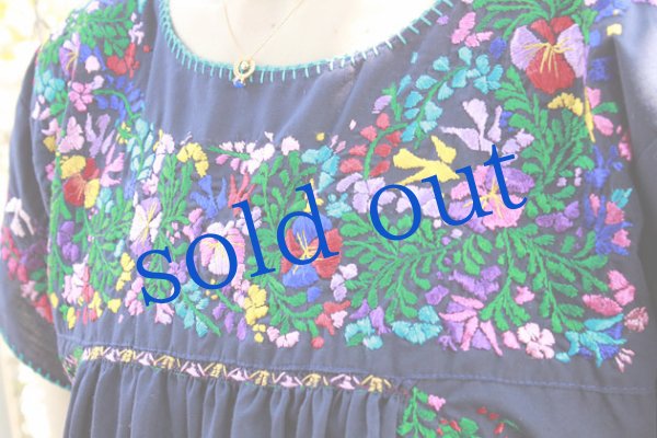 画像5: サンアントニーノ刺繍マキシ丈ドレス　 (5)