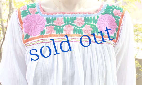 画像5: メキシコ刺繍ブラウス「チアパス」 (5)