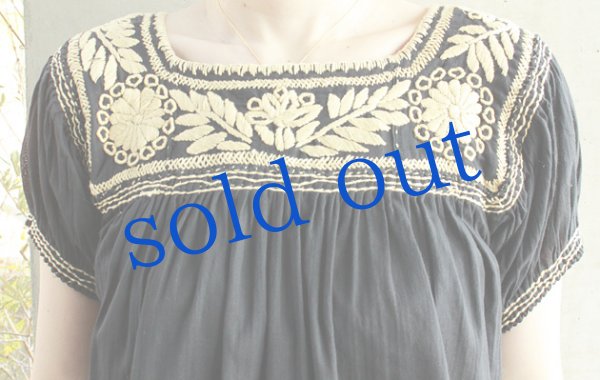 画像5: チアパスマンタがーぜ生地のブラウス (5)