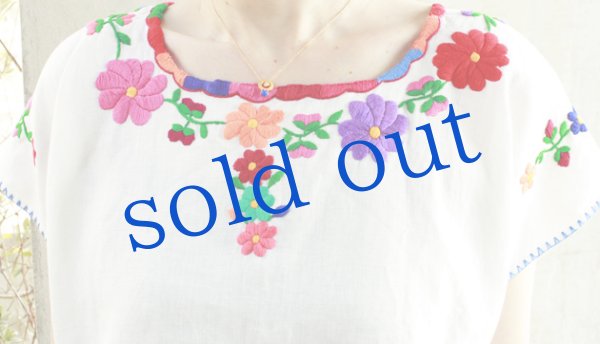 画像5: チアパスリネン生地のウィピルトップス (5)