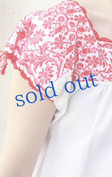 画像2: プエブラ州ナワ族の刺繍ブラウス　 (2)