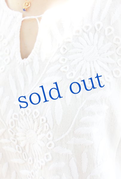 画像4: メキシコ刺繍ブラウス「チアパス」　 (4)