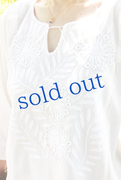 画像2: メキシコ刺繍ブラウス「チアパス」　 (2)