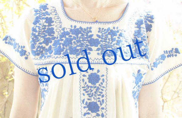 画像5: 細かい刺繍のプエブラワンピース (5)