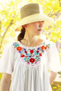 メキシコ刺繍の洋服ワンピース、チュニック、メキシカン刺繍