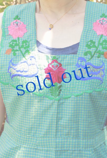 画像2: オアハカの刺繍エプロン (2)