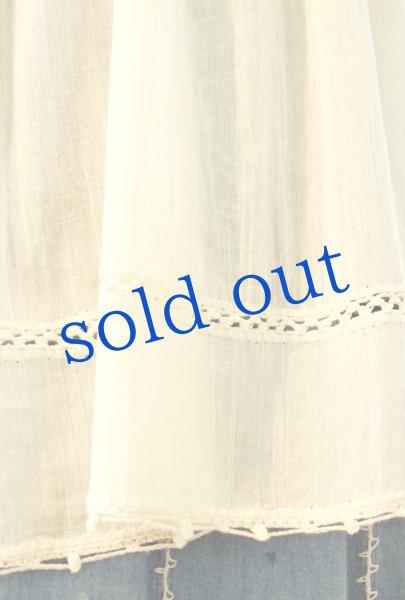 画像4: 手編みクロシェレースの長袖トップス (4)