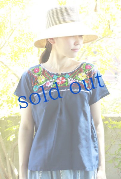 画像3: メキシコ刺繍ブラウス (3)