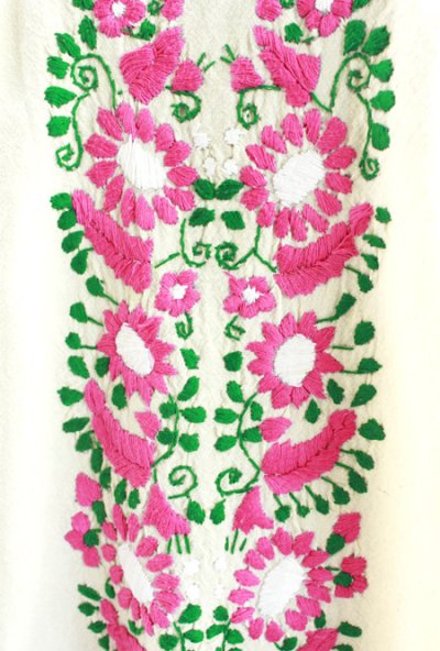 画像2: メキシコプエブラ刺繍ワンピース　