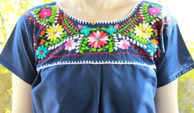 画像3: メキシコ刺繍ブラウス