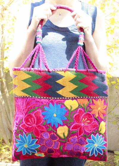 画像2: グアテマラ刺繍のチアパスバッグ