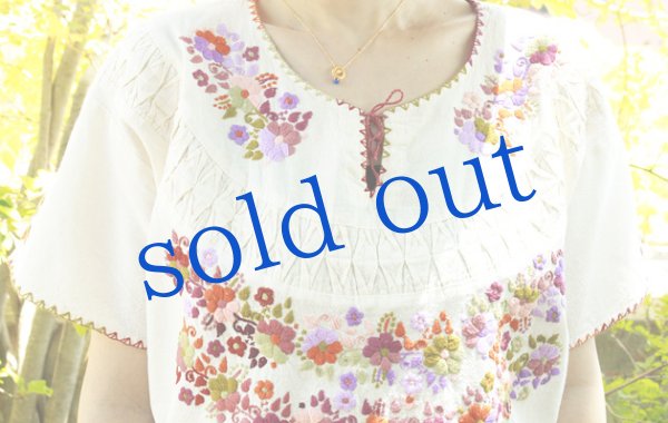 画像5: メキシコ刺繍ブラウス「チアパス」　 (5)