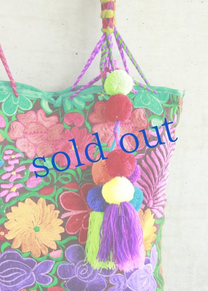 画像2: グアテマラ刺繍のチアパスバッグ (2)