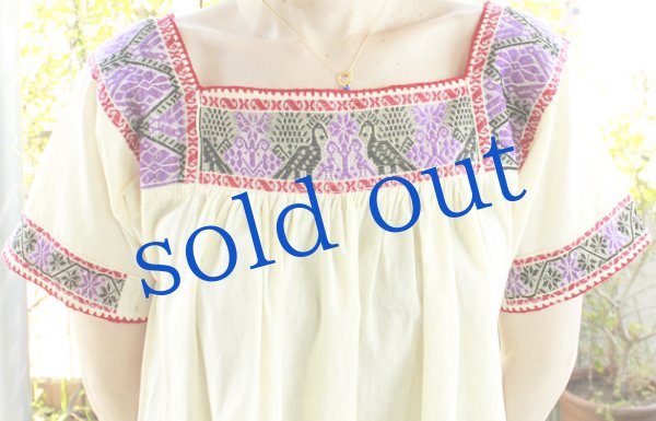 画像5: プエブラ州のナワ族刺繍ワンピース (5)