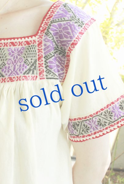 画像2: プエブラ州のナワ族刺繍ワンピース (2)