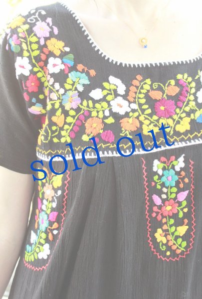 画像2: プエブラ州定番刺繍ワンピース　 (2)