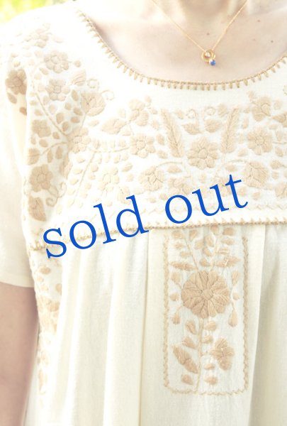 画像3: マンタ生地のメキシカンワンピース (3)